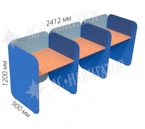 Секция для колл-центра 3-местная AC78.3RV